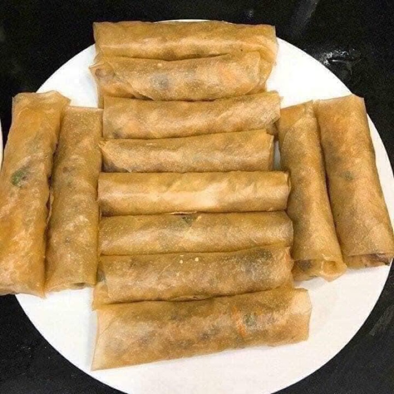 Vỏ bánh đa nem giòn thơm ngon, tệp 100 lá