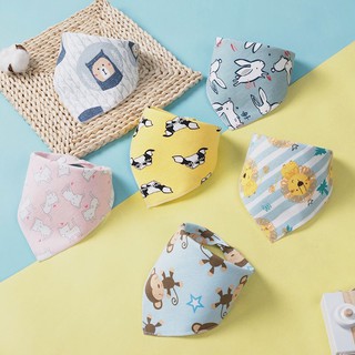 Yếm Ăn Cotton Hình Tam Giác Xinh Xắn Dành Cho Bé