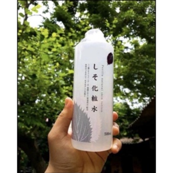 [CHÍNH HÃNG] Nước hoa hồng chiết xuất lá tía tô Chinoshio Dokudami Perilla Natural Skin Lotion 500ml