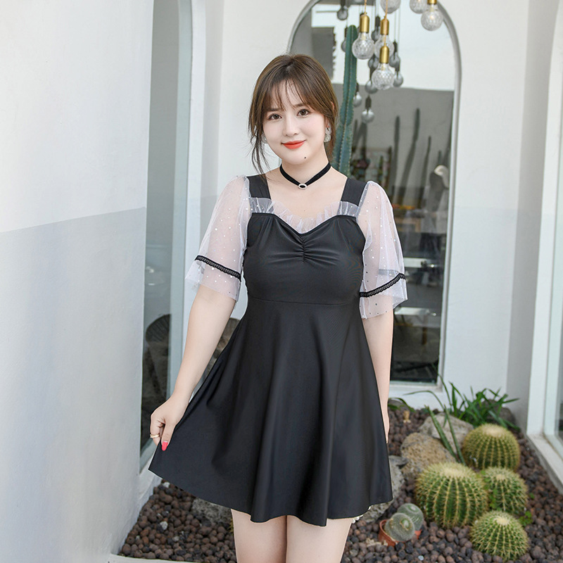 Bộ Đồ Bơi Một Mảnh Phối Lưới Kiểu Hàn Quốc Xinh Xắn Cho Nữ | BigBuy360 - bigbuy360.vn