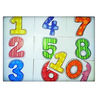 Bộ thẻ số đếm 1-10