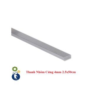 Thanh Nhôm Cứng 4mm 2.5x50cm (rộng 2.5cm, dài 50cm)