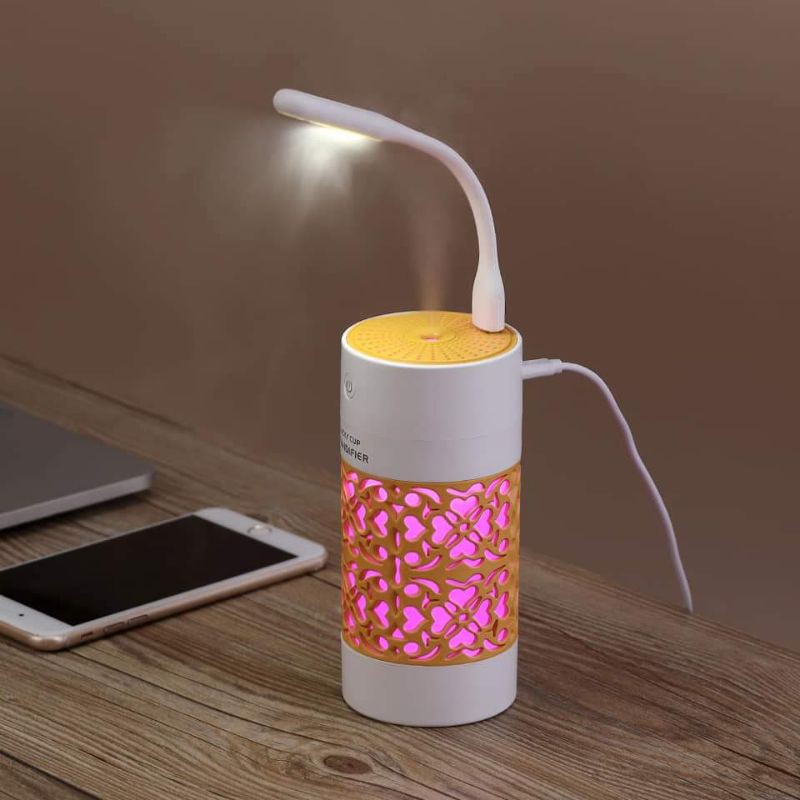Máy tạo độ ẩm sạc usb có đèn Lucky Cup Humidifier,,,