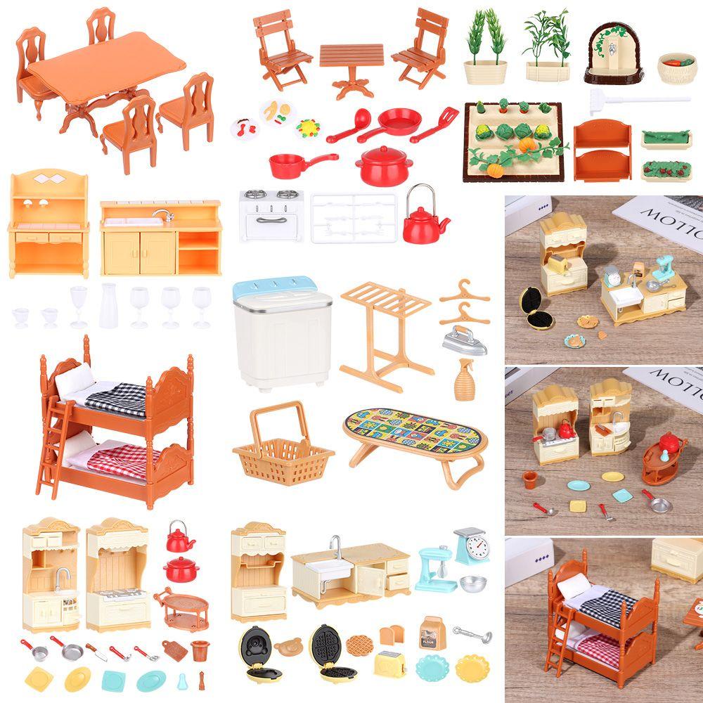 LAYOR1 Mô Hình Nội Thất Nhà Bếp 3D Trang Trí Nhà Búp Bê