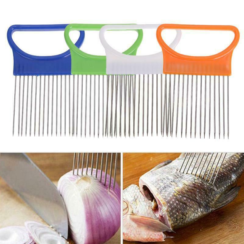 Dụng Cụ Hỗ Trợ Cắt Lát Hành Tây Đa Năng Bằng Thép Không Gỉ