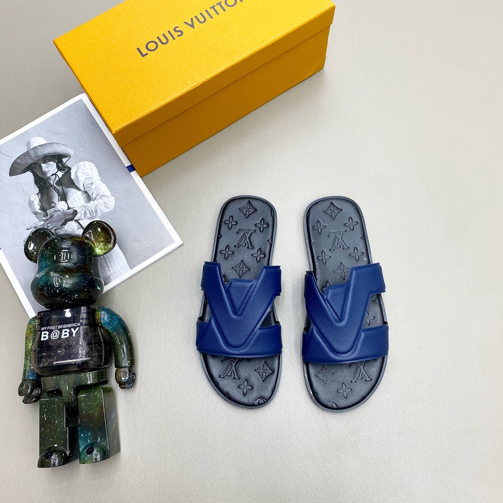 Dép lê quai ngang LV họa tiết LA fullbox size 38-42