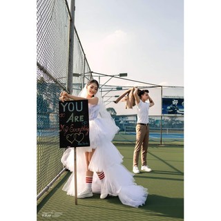 [Free ship hình tự chụp] Váy chụp hình concept sexy đuôi dài