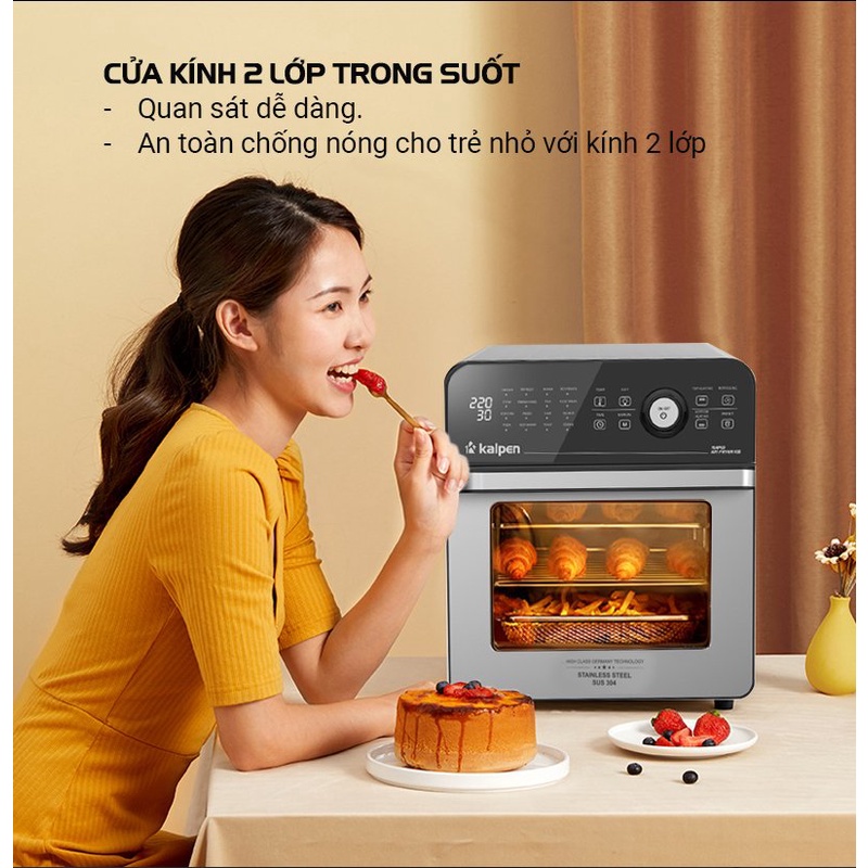 Nồi Chiên Không Dầu Cao Cấp Kalpen K15 thương hiệu của Đức