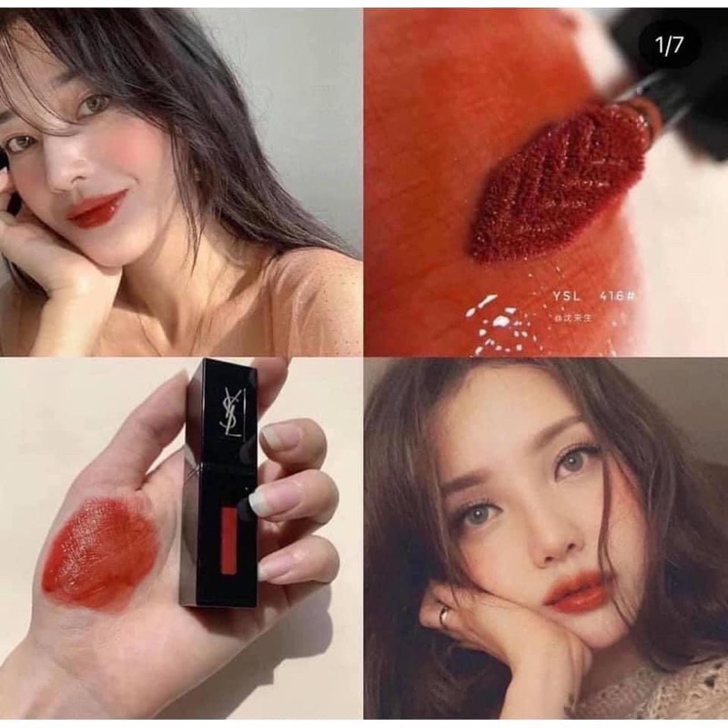 Son Kem YSL Vinyl Cream Lip Stain 416 fullbox SẴN🌹 date mới nhất