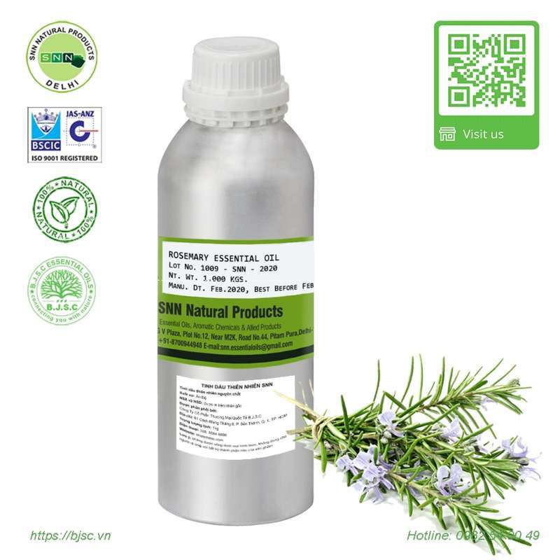 Tinh dầu Hương Thảo nguyên chất nhập khẩu Ấn Độ 100%
