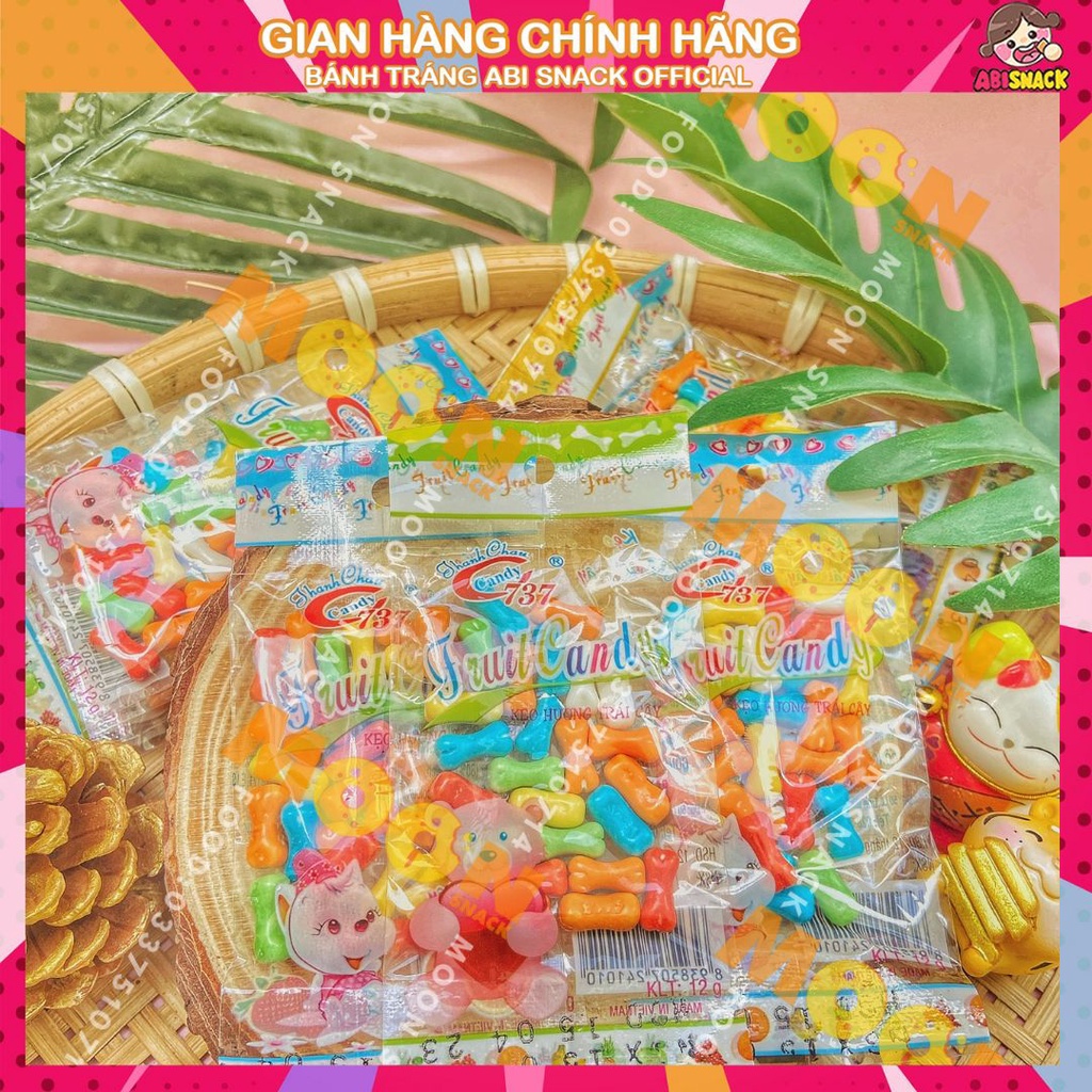 Combo 10 gói kẹo trái cây khúc xương chó món ăn vặt tuổi thơ