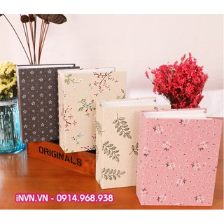 Album ảnh 10x15 100 hình Bìa vải hoa Vintage