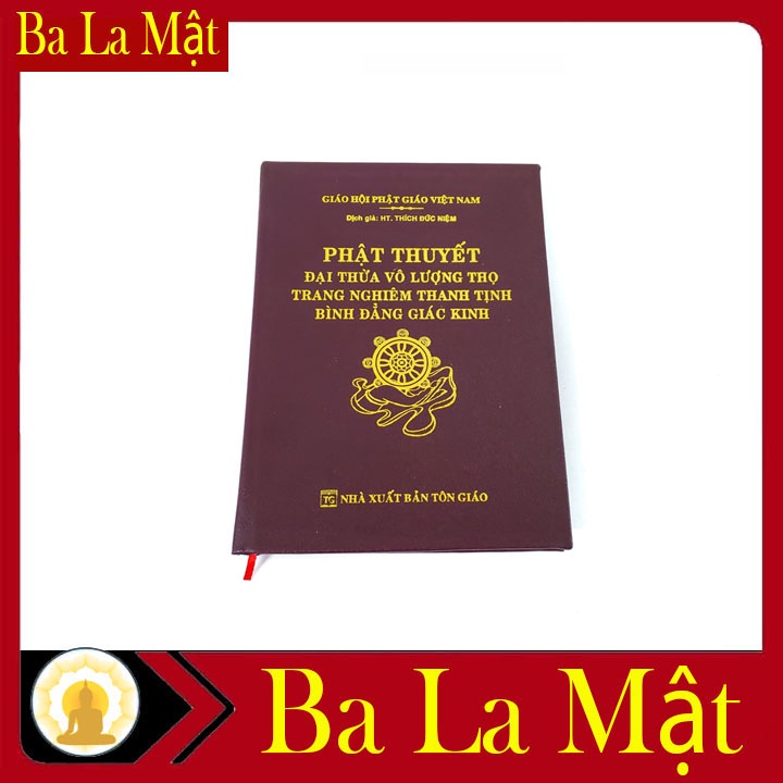 Sách - Kinh Vô Lượng Thọ Trọn Bộ Bìa Da