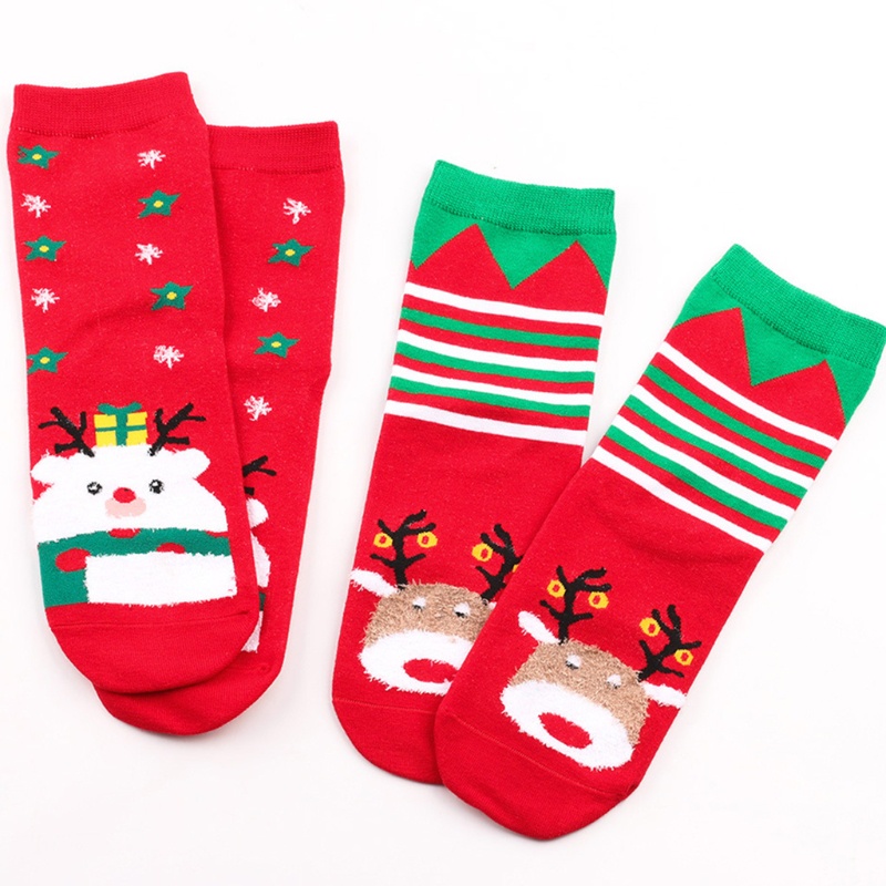 Tất Chân In Họa Tiết Giáng Sinh Vui Nhộn Nhiều Màu Sắc Cho Nữ
