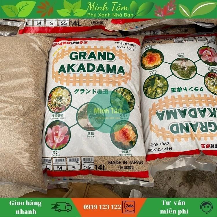 Đất Akadama bao 14 lít size SS-S-M -L