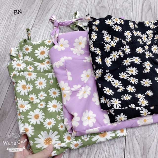 Váy Hoa 2 dây siêu xinh Xẻ đùi cực đẹp