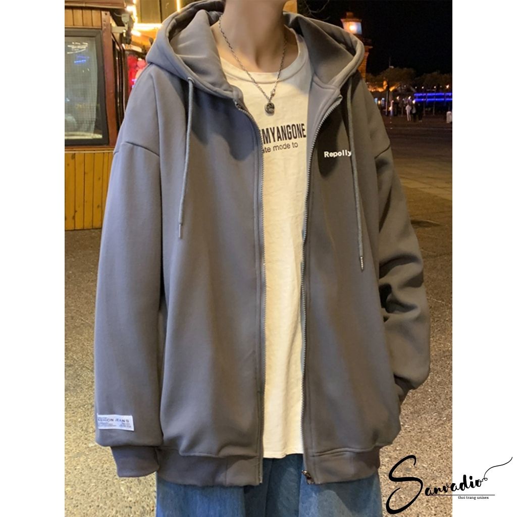 Áo Hoodie Nam Nữ phong cách Harajuku cá tính chất nỉ
