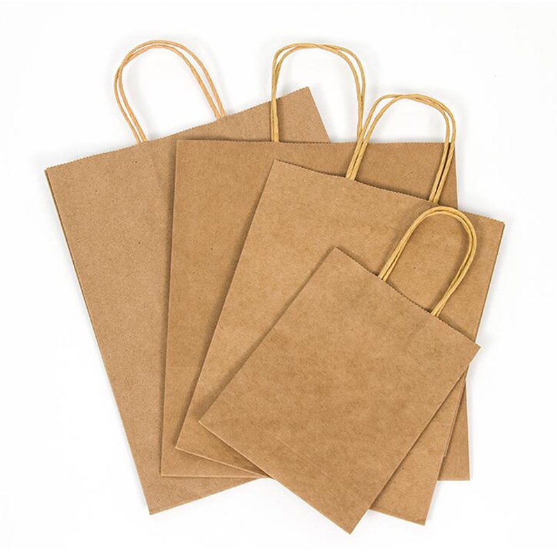Túi Mua Sắm Bằng Giấy Kraft 100% Có Thể Tái Sử Dụng