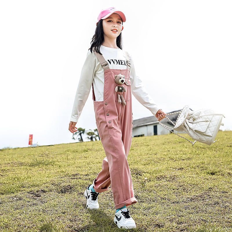 Bộ Trang Phục Hai Mảnh Gồm Áo Và Quần Yếm Phong Cách Phương Tây Kiểu Mới Dành Cho Bé Gái 2022