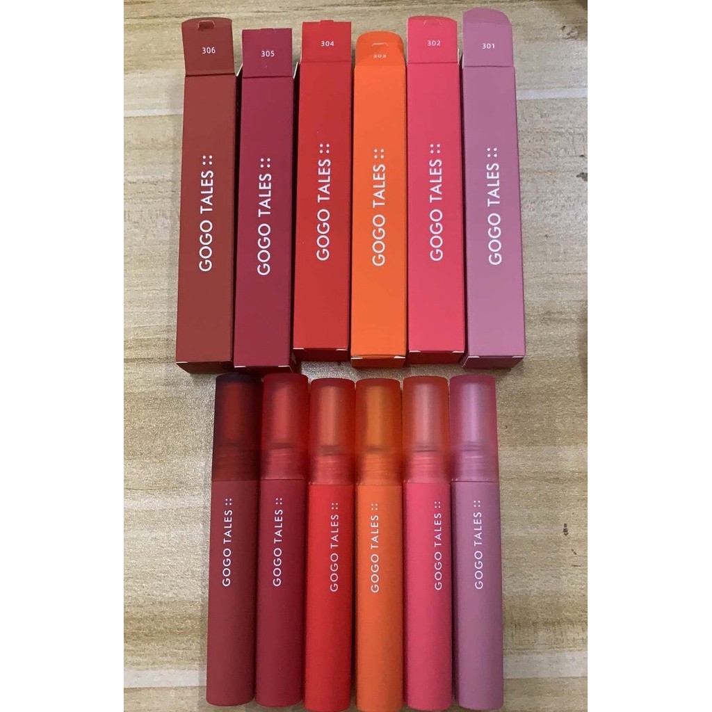 [Hàng Auth - Nội Địa Trung] Son Kem Air Velvet Lip Gloss GogoTales, Son Môi Màu Lì Mịn Như Nhung Dưỡng Ẩm Màu Siêu Xinh