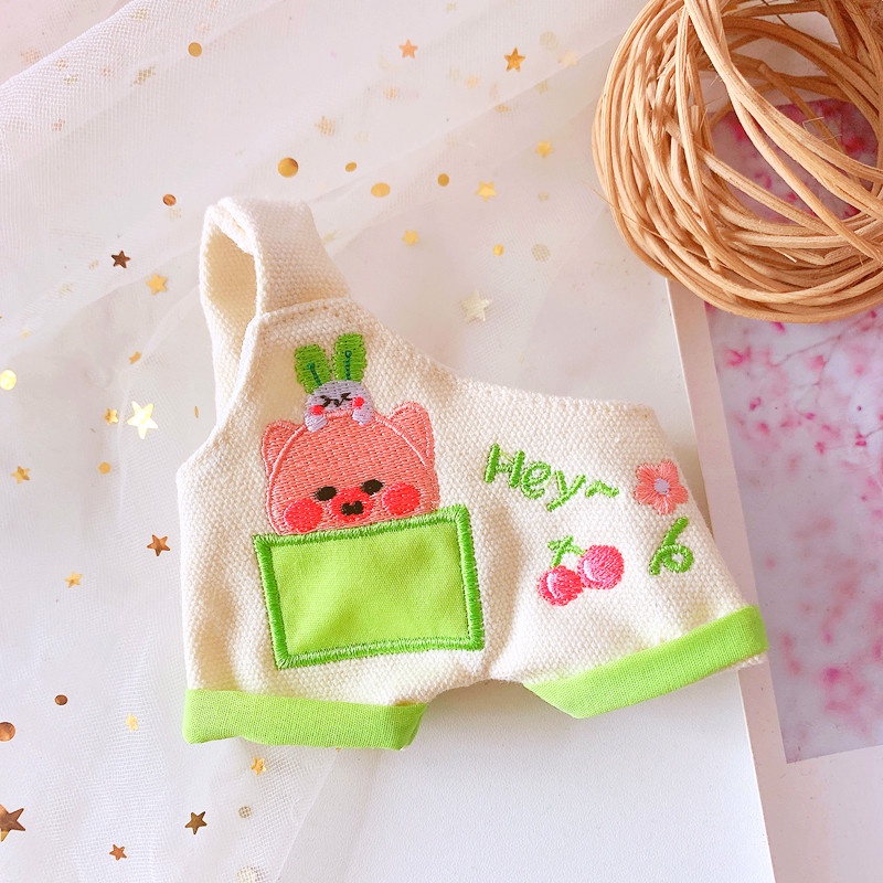 BỘ ÁO VÀ QUẦN YẾM LỆCH DOLL 20CM