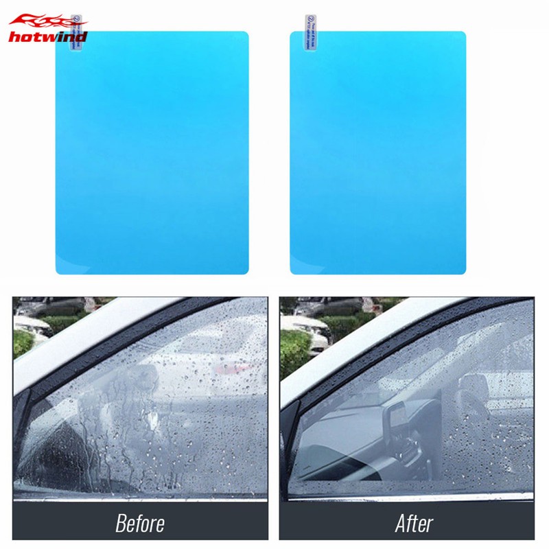 2 Miếng dán chống nước bảo vệ chống mờ kính chiếu hậu xe ô tô tiện dụng