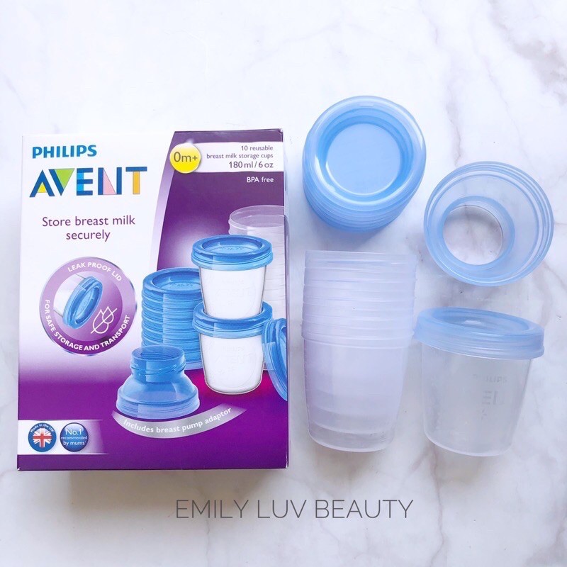 Cốc trữ sữa Avent 180ml tách lẻ