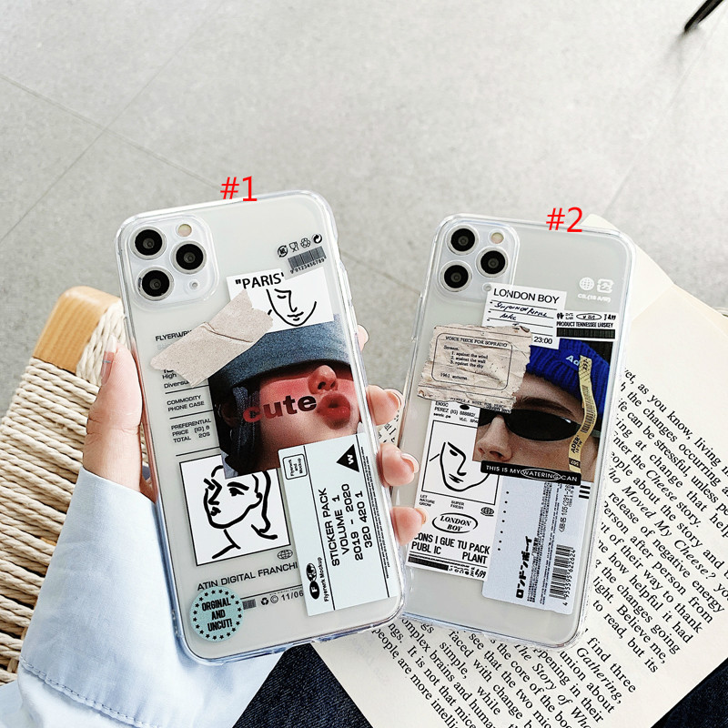 Ốp điện thoại mềm phong cách retro sáng tạo cho Iphone 11 PRO MAX X XS MAX Xr 8/SE2 7plus | BigBuy360 - bigbuy360.vn
