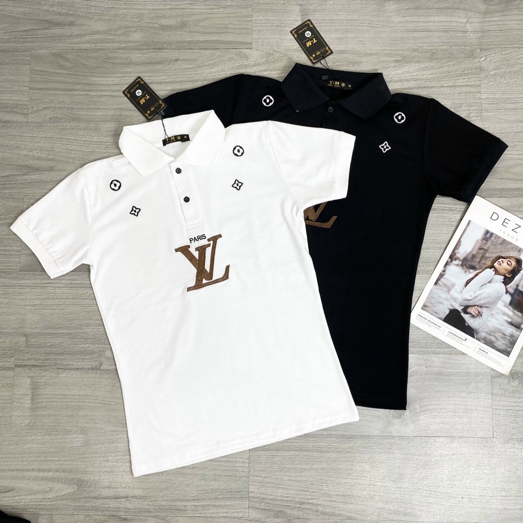 Áo thun nam ngắn tay cổ polo in viền caro đỏ sang trọng vải cotton 100% mềm mịn co giãn form regular VBSHO0012