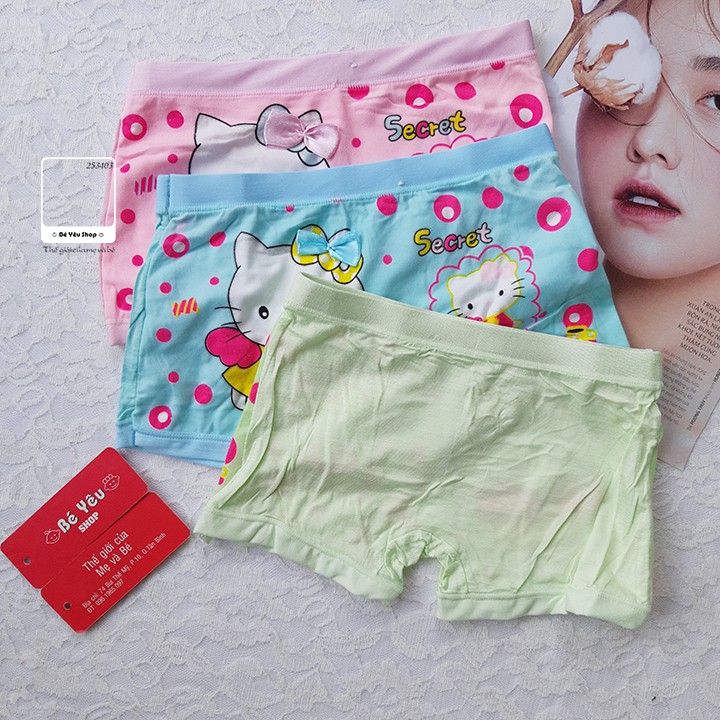QUẦN ĐÙI BÉ HELLO KITTY COMBO 5 CÁI ĐỦ MÀU 25340