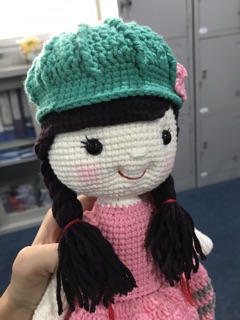 Búp bê len móc 30cm