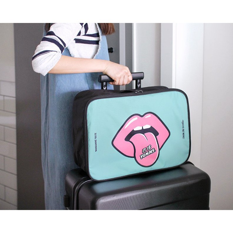 Túi du lịch hình đôi môi (có thể gắn vào vali kéo) | TẠI HÀ NỘI