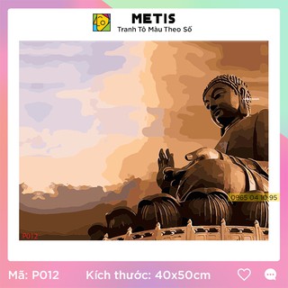 Tranh Tô Màu Theo Số Tranh Phật Căng Khung Sẵn Dễ Tô METIS