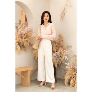 Ceci Cela - Áo Silky Shirt Hồng
