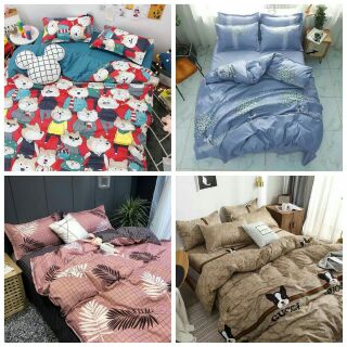 Bộ chăn ga gối cotton poly