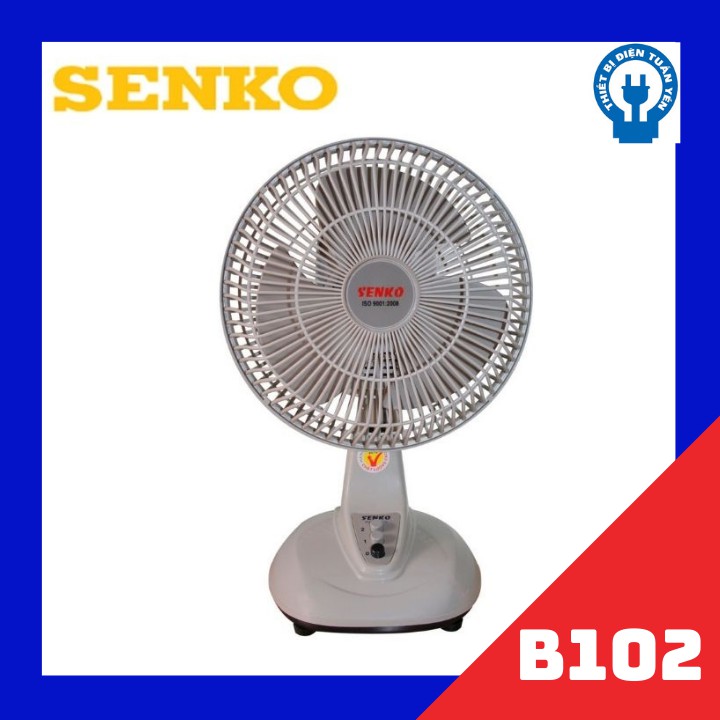 QUẠT BÀN MINI B2 SENKO B102 ( 2 TỐC ĐỘ - NHỎ GỌN THÍCH HỢP ĐỂ BÀN ) -Bảo Hành 2 năm