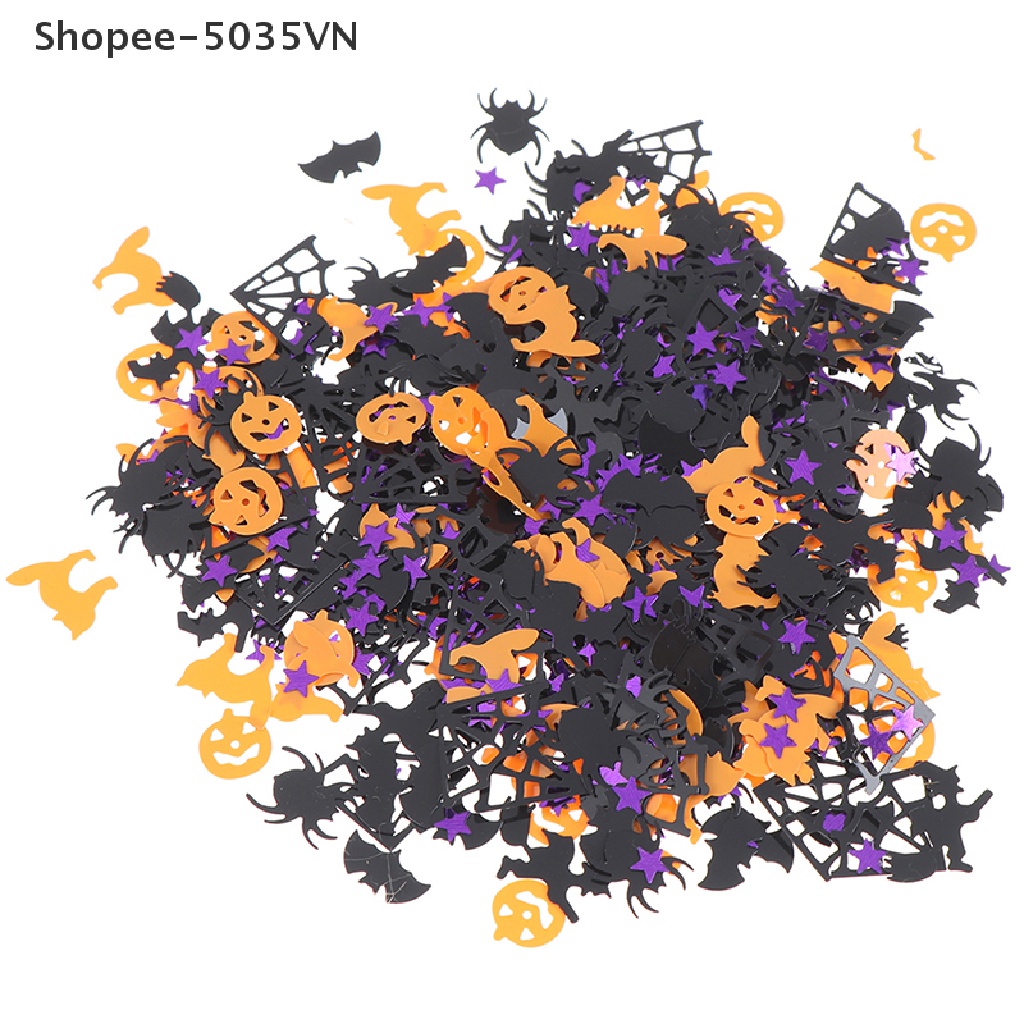 Túi 15g Hoa Giấy Hình Bí Ngô / Dơi / Phù Thủy Trang Trí Halloween