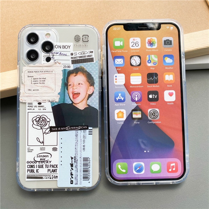 Ốp Điện Thoại Silicone Mềm Hình Bé Trai/Bé Gái Cho iPhone 12 12pro 12promax 11 11pro 11promax 7plus 8 plus