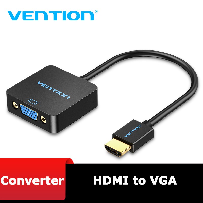 Cáp chuyển HDMI to VGA Vention ACFBB, hỗ trợ độ phân giải 1080P@60Hz - Hàng chính hãng - BEN