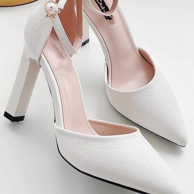 ( ViDeo Thật ) Giày Dép Bupber Quai Hậu Cao Gót 10P - Hàng VNXK Cao Cấp - Full Size 34-40