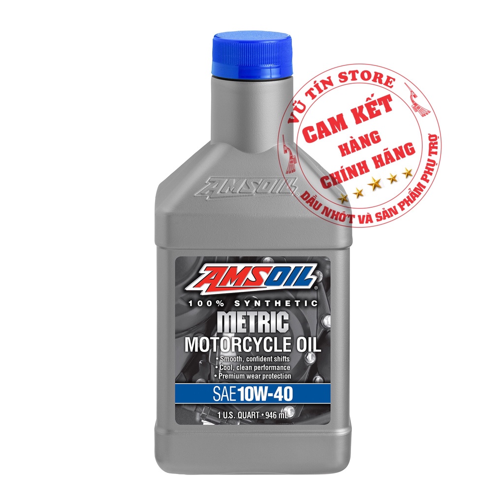 Dầu nhớt động cơ Amsoil Metric 4T 10W-40