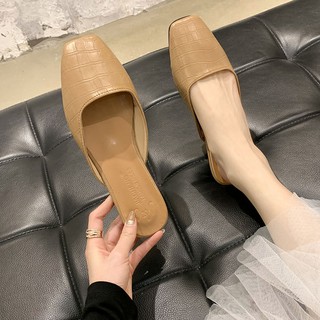 Dép Bít Mũi Đế Dày Thời Trang Nữ Tính
