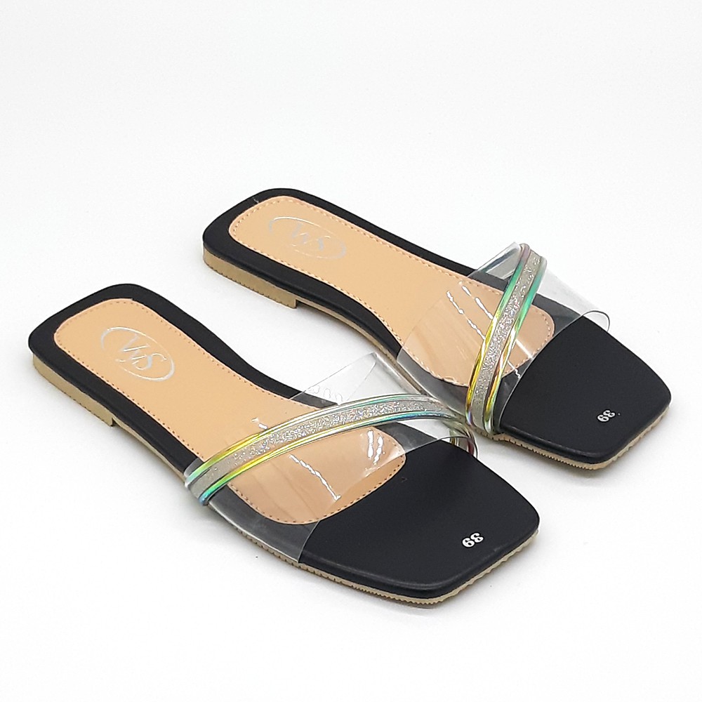 Dép lê bệt nữ quai ngang trong phối quai kim tuyến 7 màu thời trang VYS TA6751 (Nhiều màu)