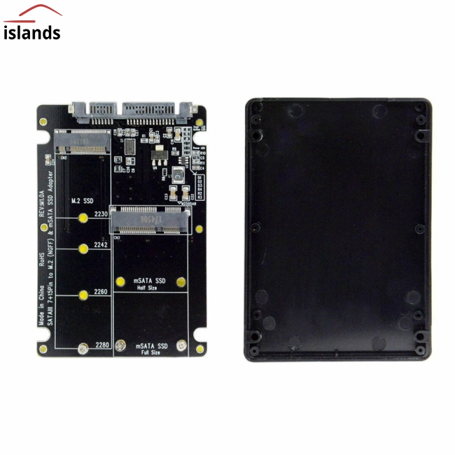 Solid State Drive SSD M.2 B-key and MSATA 2-in-1 to SATA 3.0 Riser Card | BigBuy360 - bigbuy360.vn