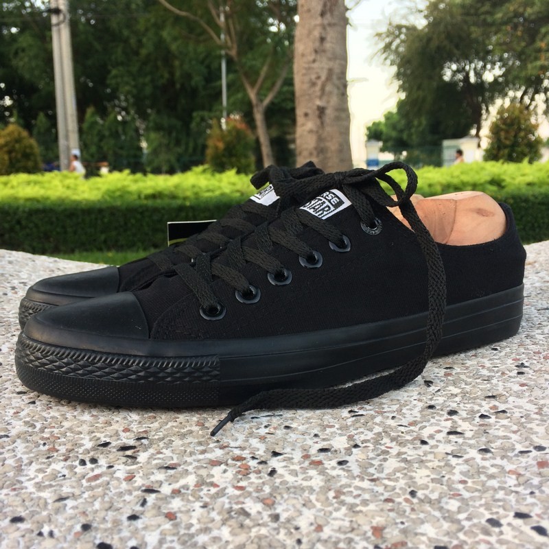 Giày AllStar Chuck Full Đen Cổ Thấp Nam | BigBuy360 - bigbuy360.vn