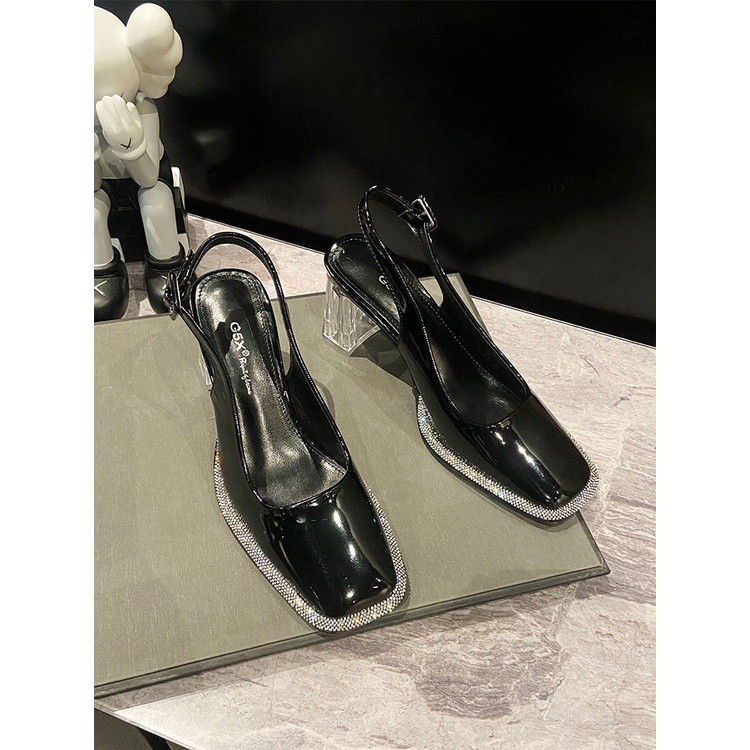 Sandal Mũi Vuông Thiết Kế Mới Thời Trang Mùa Hè Theo Phong Cách Pháp Cho Nữ