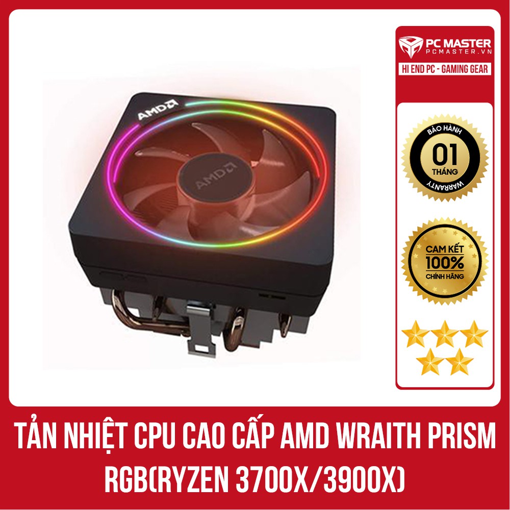 Tản nhiệt CPU cao cấp AMD Wraith Prism RGB(Ryzen 3700x/3900x)