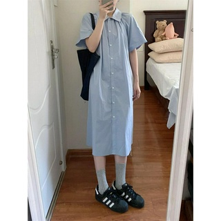 Đầm Sơ Mi Cổ Polo Dáng Rộng Thời Trang Pháp Quý Phái 65962