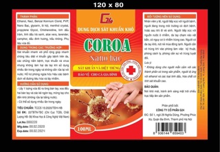 Dung dịch sát khuẩn khô COROA_NANO BẠC