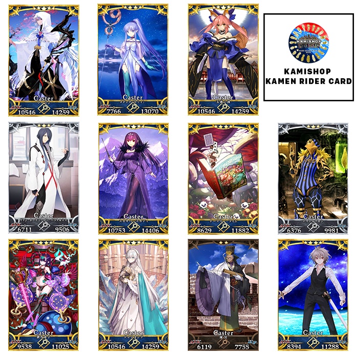 Thẻ bài Card FGO Fate/Grand Order Servant Caster  - Phân loại các dòng Caster